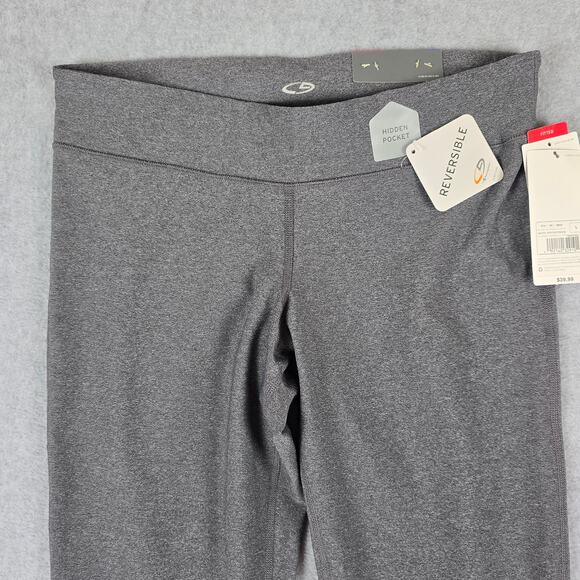 NWT Champion Leggings Womens Size Large Gray Reversible Hidden Pocket - Picture 3 of 14